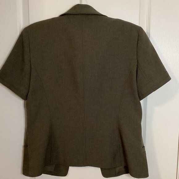 Conrad C Proportion Women's Size 8 Petite Short Sleeve Blazer Jacket Office - Picture 6 of 8